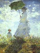 Claude Monet Woman with a Parasol oil painting picture wholesale